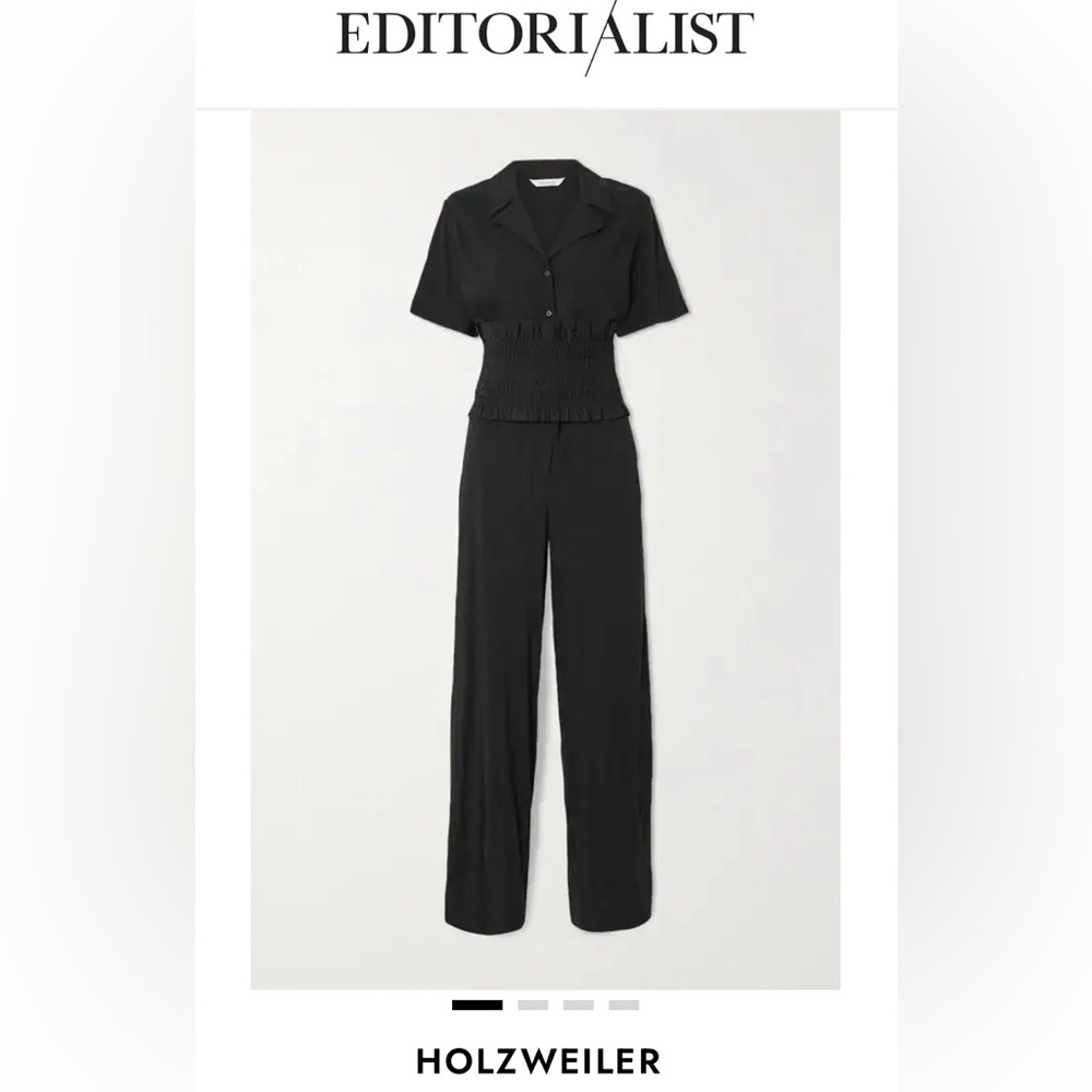 NWT Holtzweiler Black Jumpsuit with Tie Waist & Optional Bodice Size Small